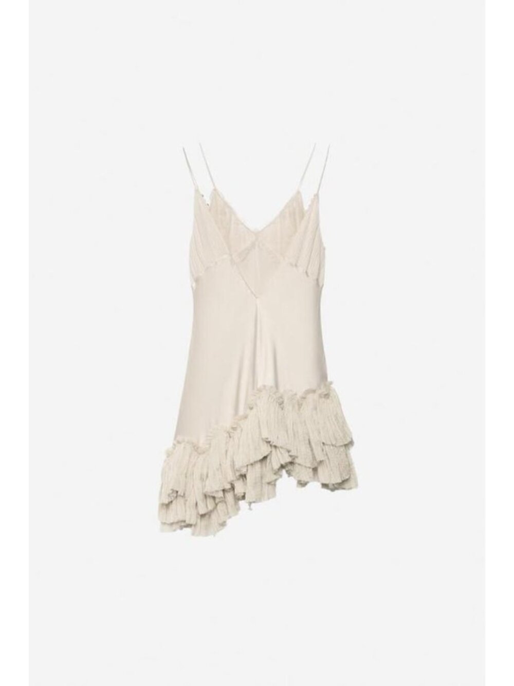 ZARA ASYMMETRIC RUFFLED DRESS - THE ITEM - Picture 7 of 9